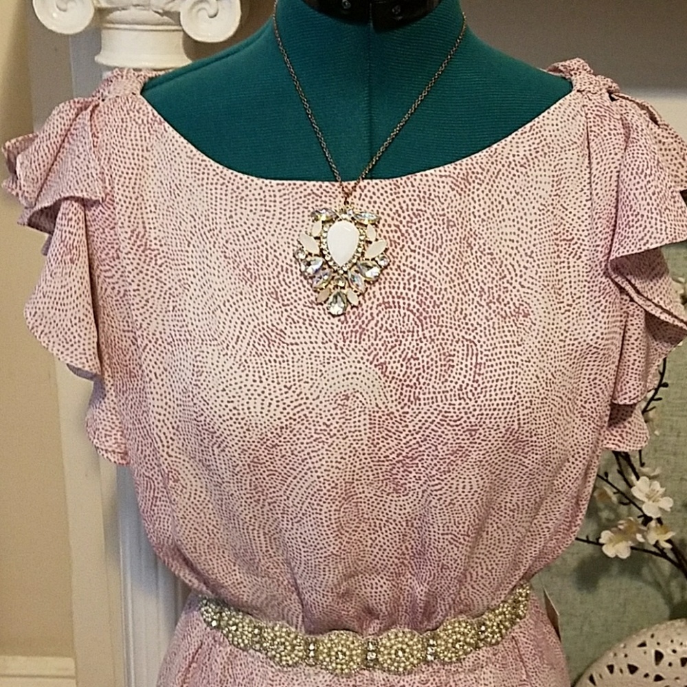 LOFT Purple Dress - Picture 2 of 5